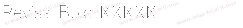 Revisal Bold字体转换
